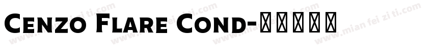 Cenzo Flare Cond字体转换